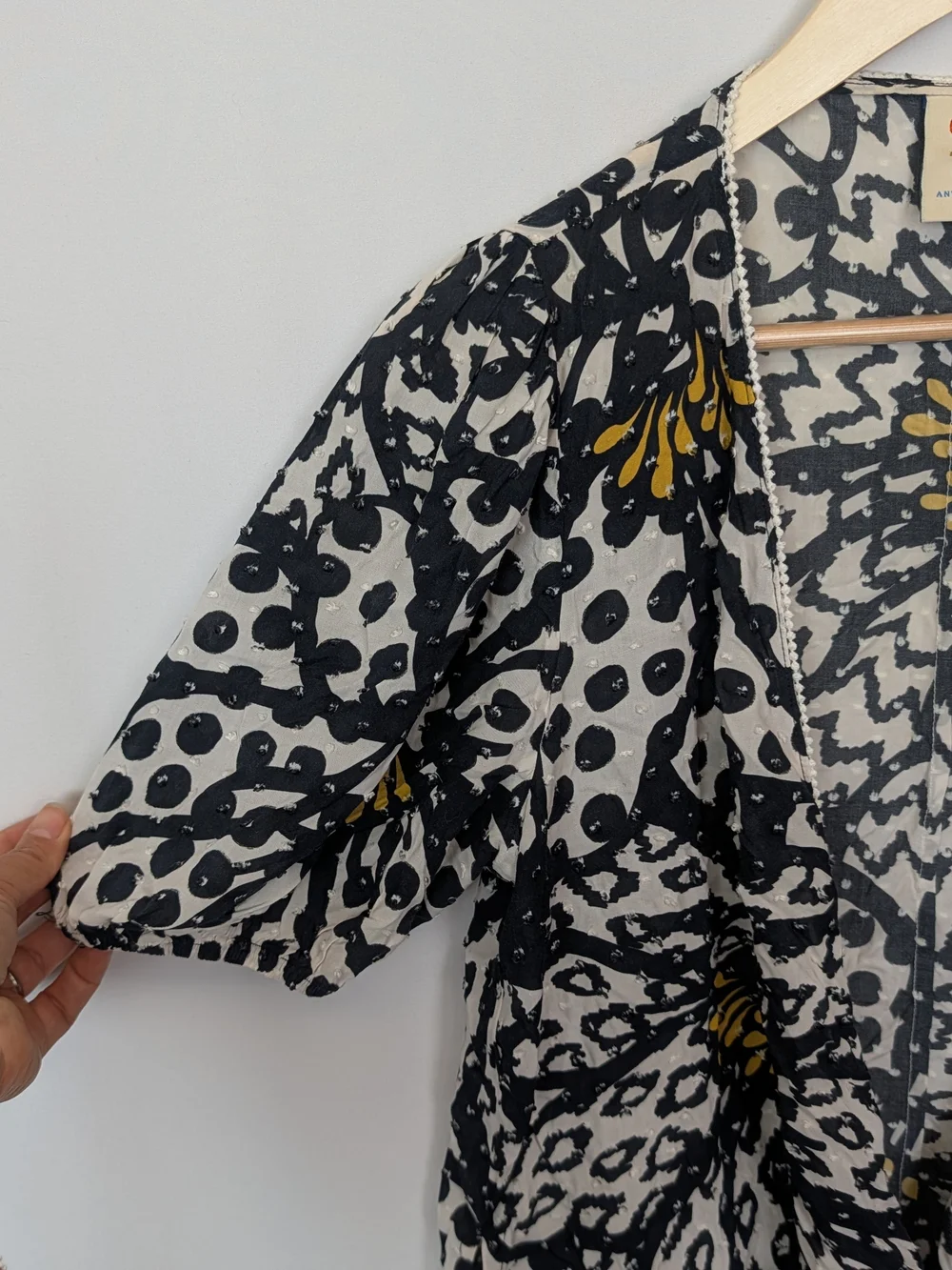Farm Rio for Anthropologie Floral Print Wrap Blouse